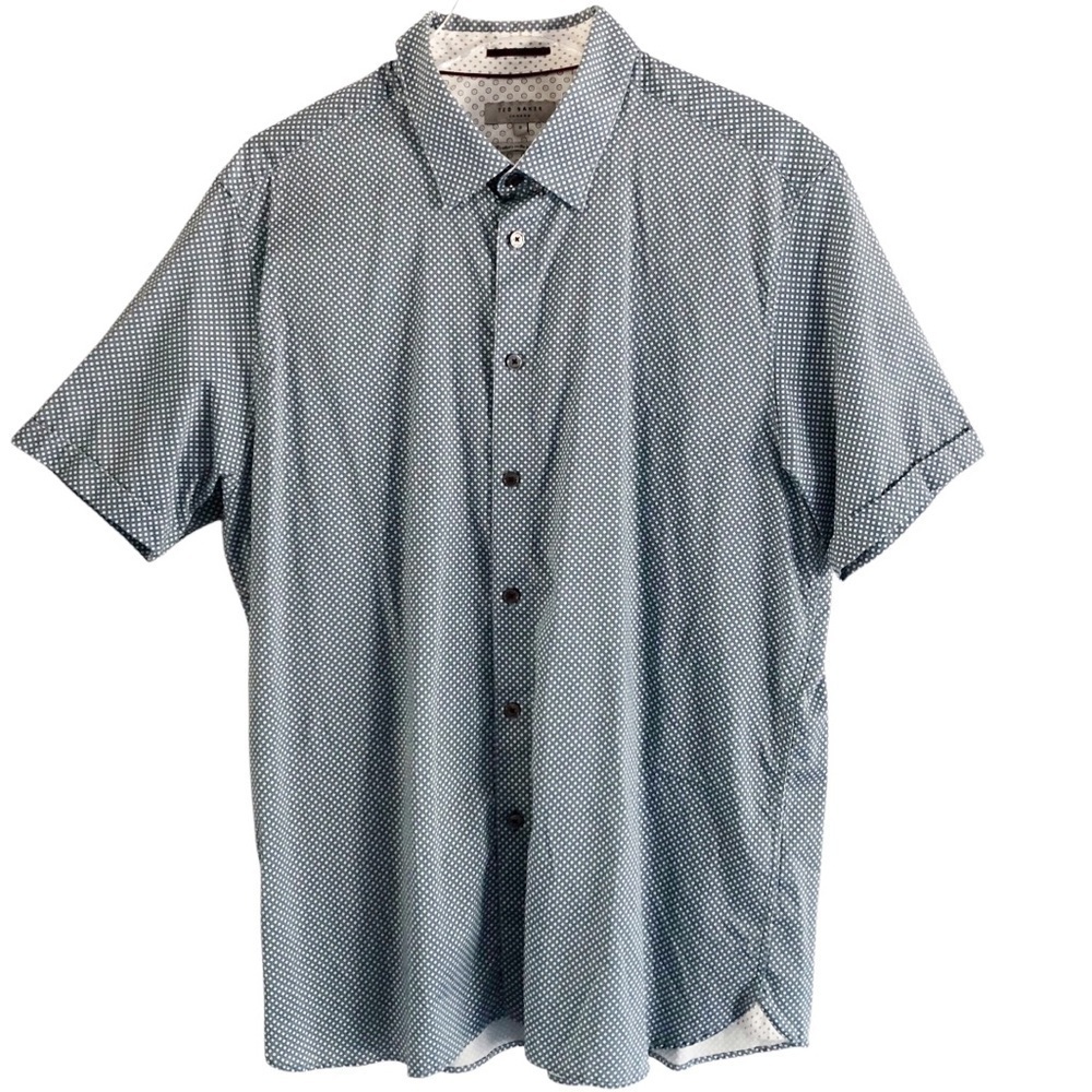 Ted Baker London Mens Short Sleeve Button Down XXL